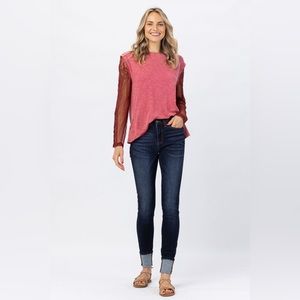 Judy Blue 82152 High Rise Dark Blue Skinny Jeans